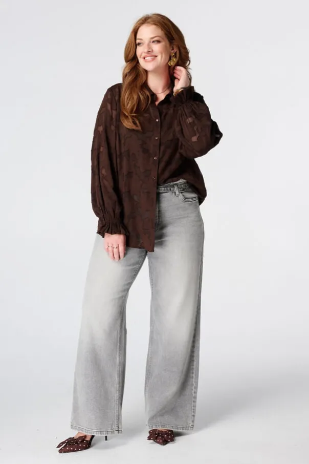 Doorschijnende blouse