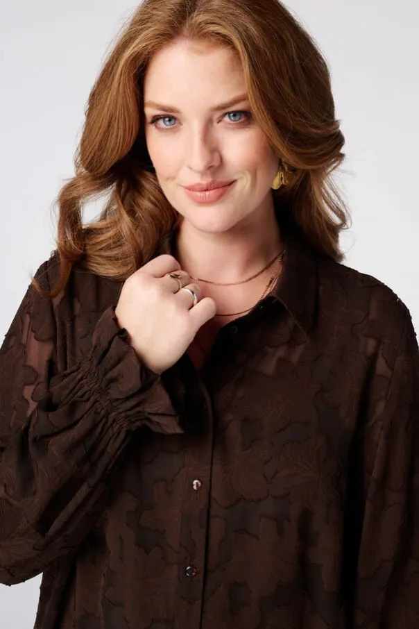 Doorschijnende blouse