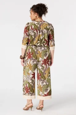 Driekwart broek met print