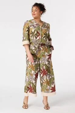 Driekwart broek met print