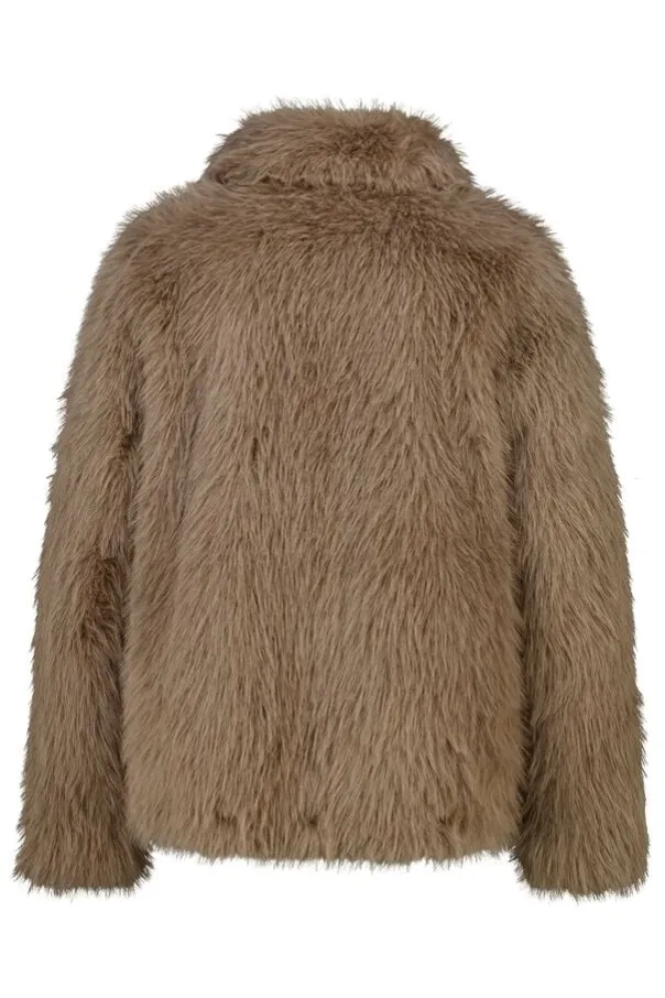Faux fur jas
