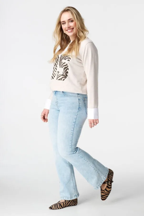 Flared leg jeans JASMIN
