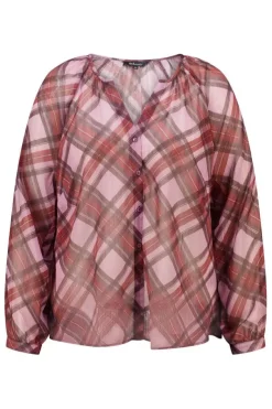Geruite blouse