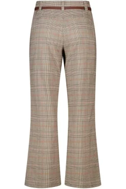 Geruite broek met ceintuur