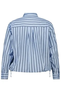 Gestreepte ballon blouse