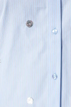 Gestreepte blouse met pailletten
