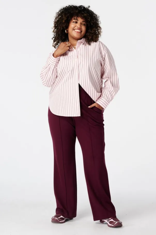 Gestreepte blouse met strass steentjes