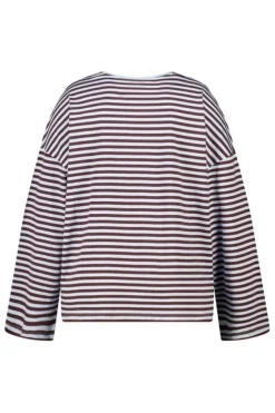 Gestreepte lange mouwen top