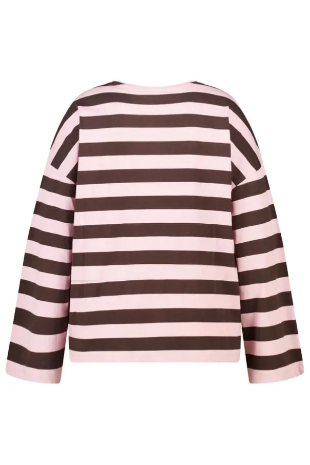 Gestreepte lange mouwen top