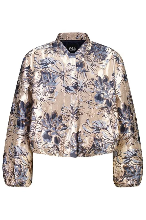 Jacquard bomber jacket