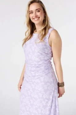 Jaqcuard maxi jurk
