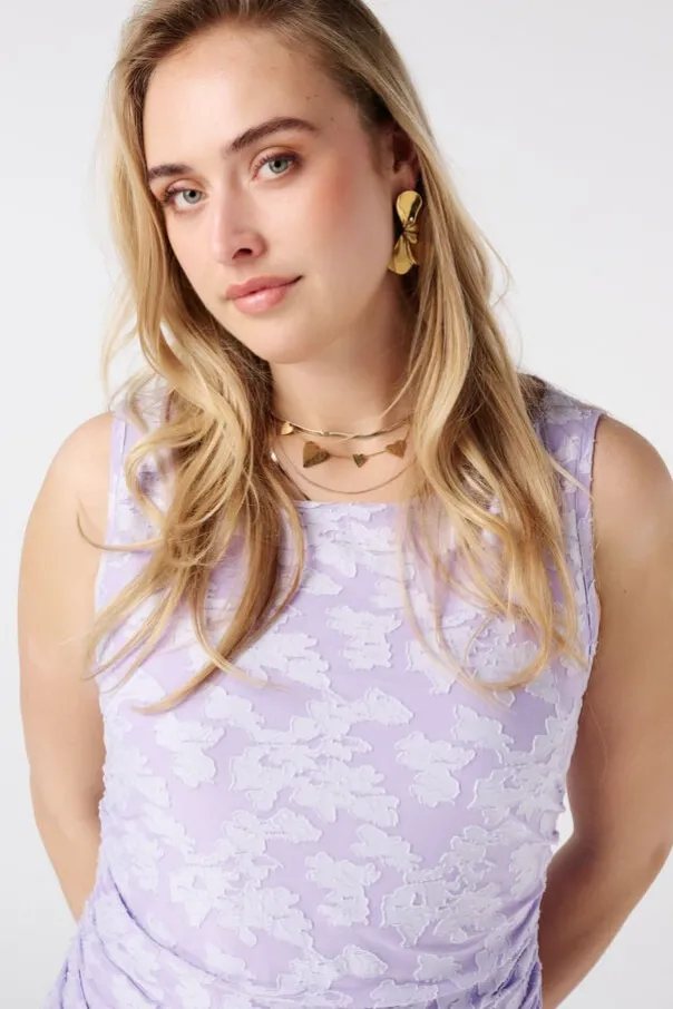 Jaqcuard maxi jurk