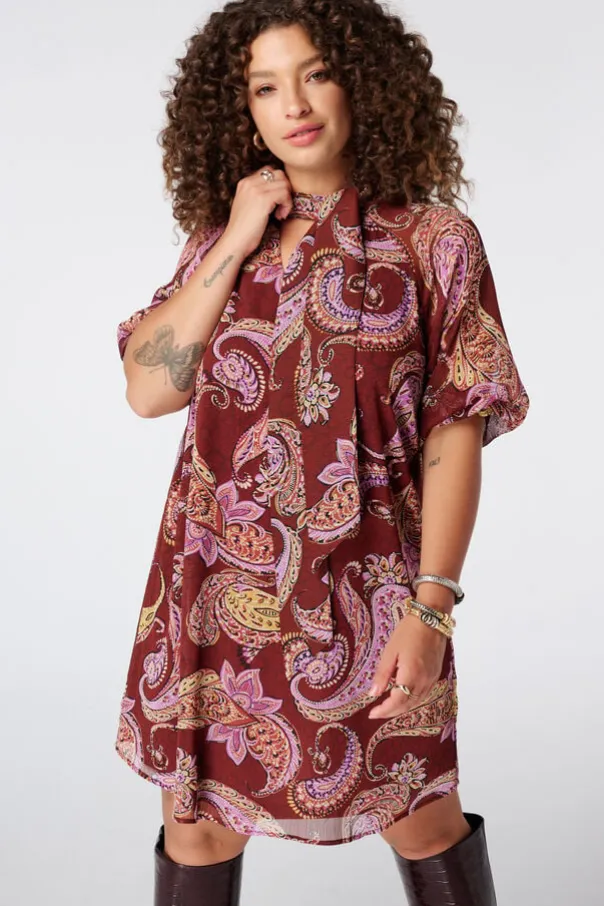 Jurk met paisley print