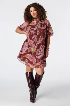 Jurk met paisley print