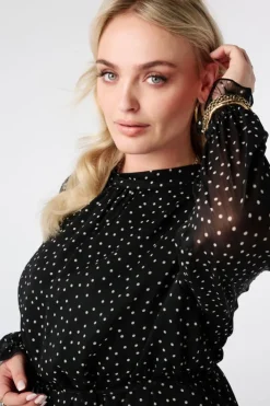 Jurk met polka dot