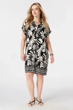 Jurk met v-hals