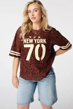 Kanten top in jersey look