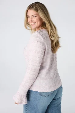 Kanten top met ruffles
