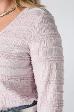 Kanten top met ruffles