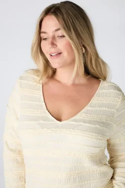 Kanten top met ruffles
