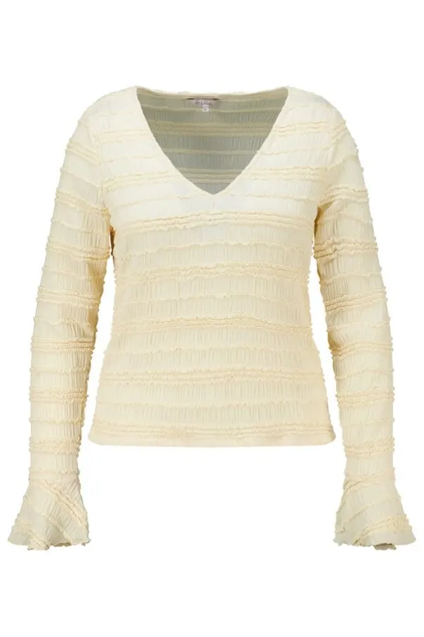 Kanten top met ruffles