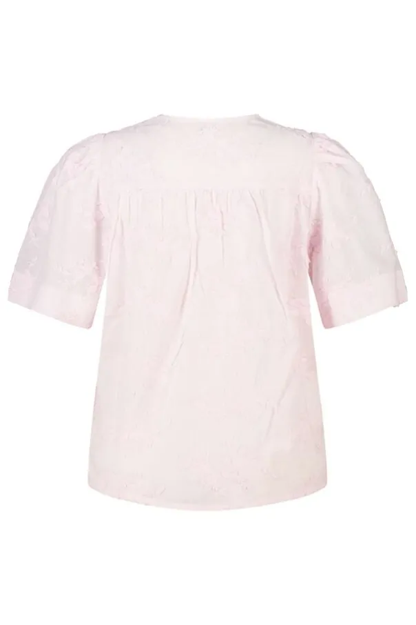 Katoenen blouse met borduursel