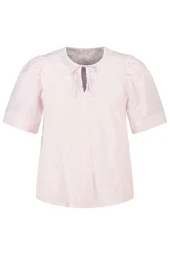 Katoenen blouse met borduursel