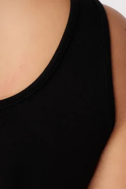 Katoenen extra lange singlet