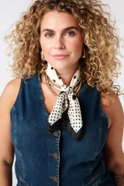 Lang denim gilet