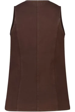 Lang denim gilet