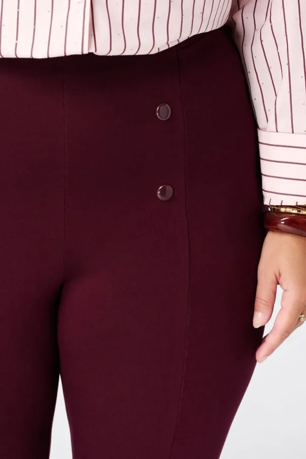 Legging met sierknopen