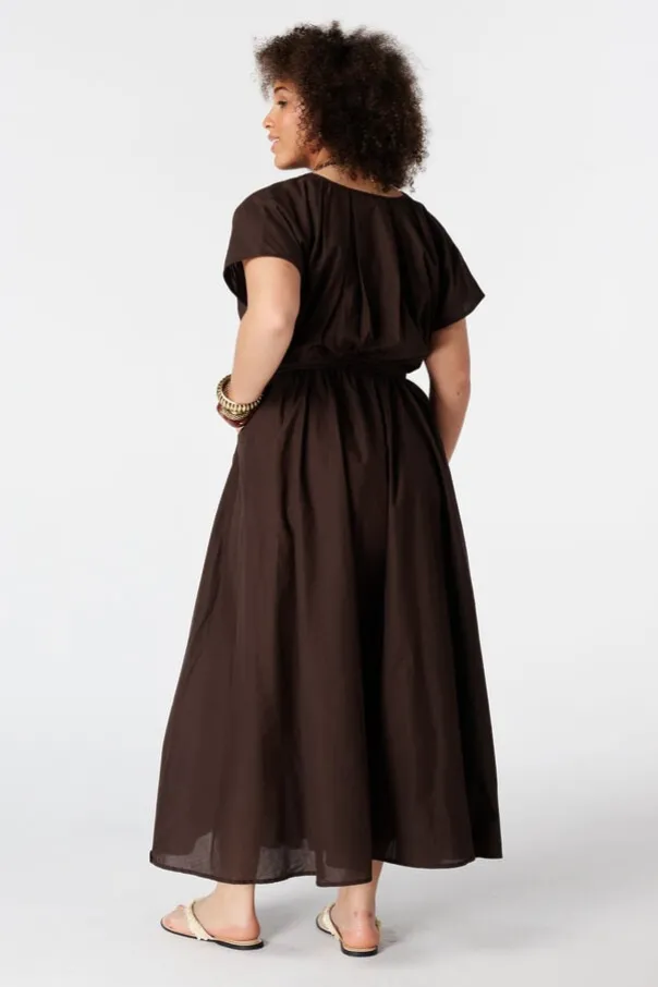 Maxi jurk met ceintuur