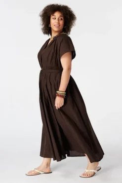 Maxi jurk met ceintuur