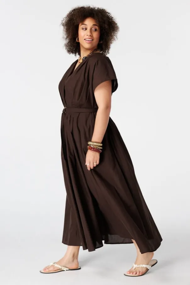 Maxi jurk met ceintuur