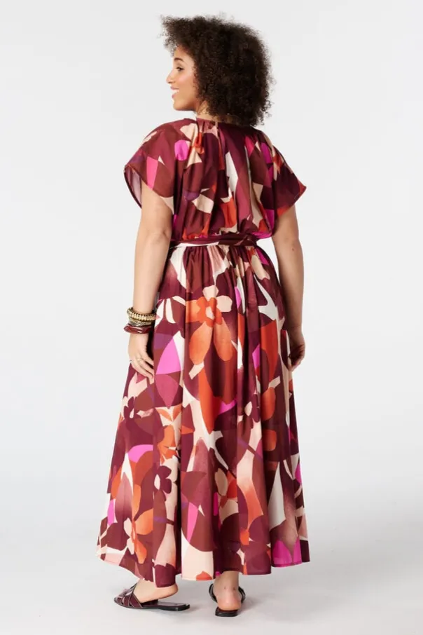 Maxi jurk met ceintuur