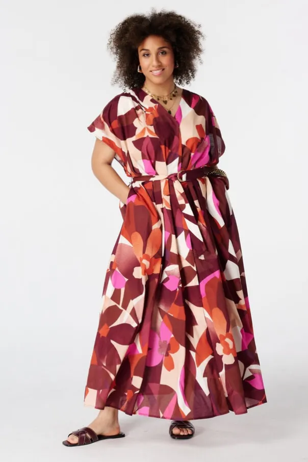 Maxi jurk met ceintuur