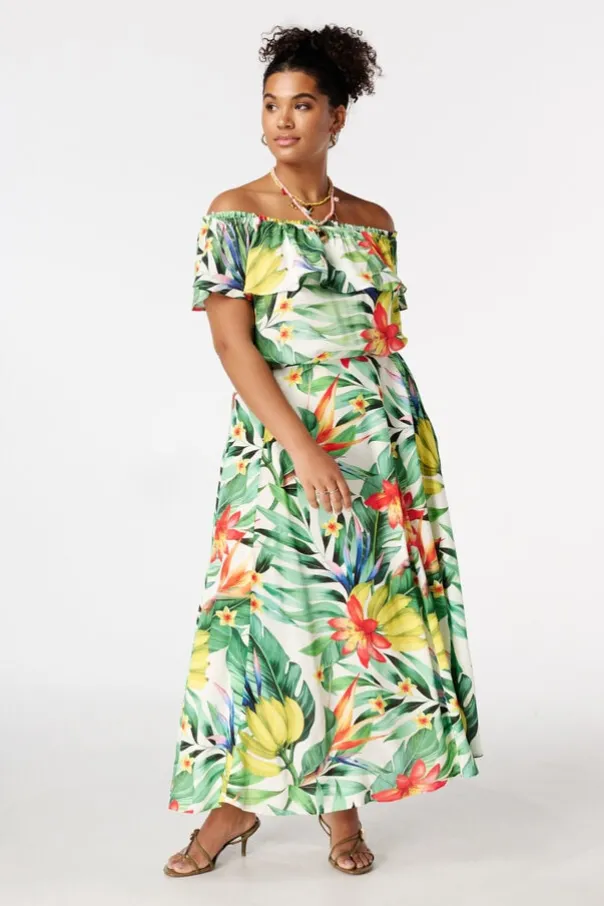 Maxi rok met print