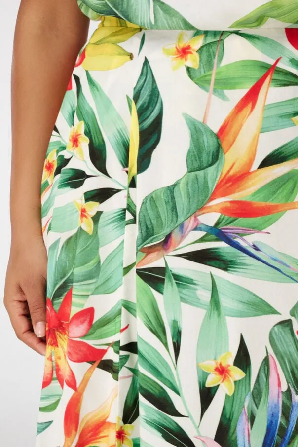Maxi rok met print