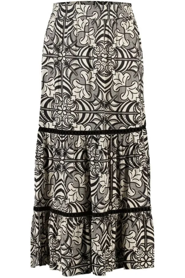 Maxi rok met print