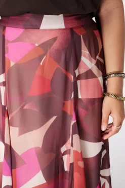Midi rok met print