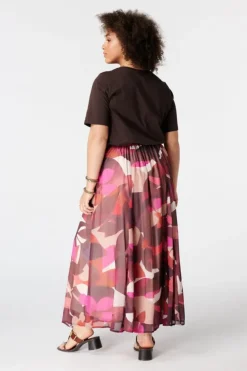Midi rok met print