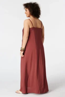 Mouwloze maxi jurk