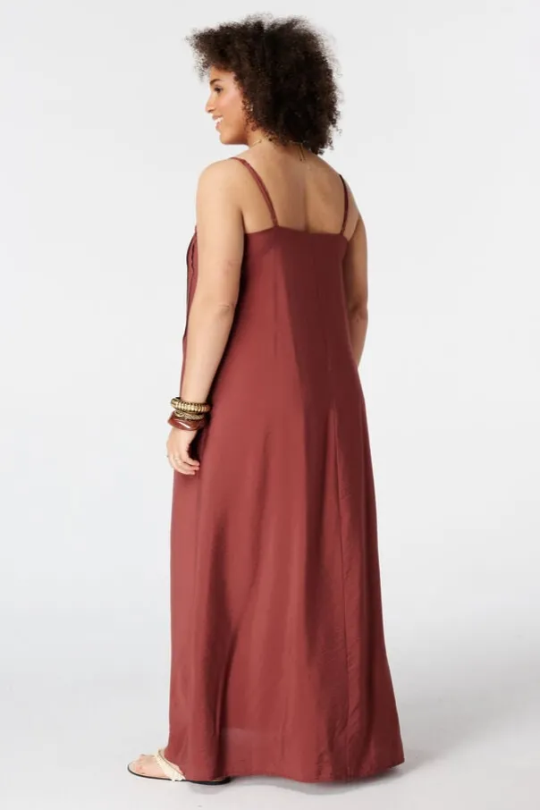 Mouwloze maxi jurk