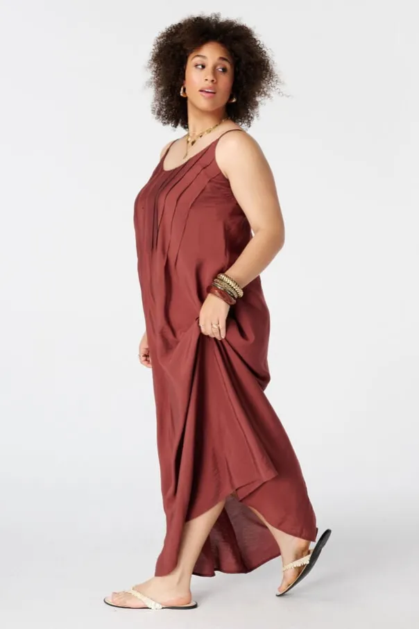 Mouwloze maxi jurk
