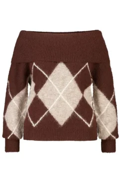 Off shoulder trui
