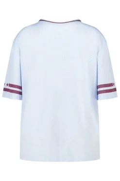 Oversized jersey met sportieve print
