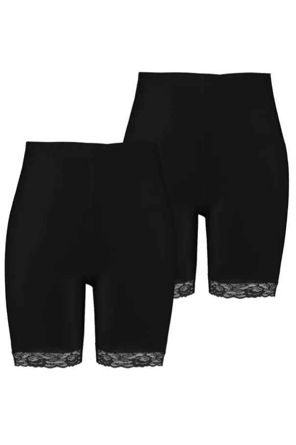 2-pack Korte legging met kant