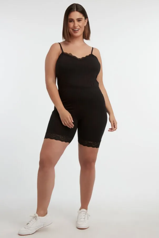 2-pack Korte legging met kant