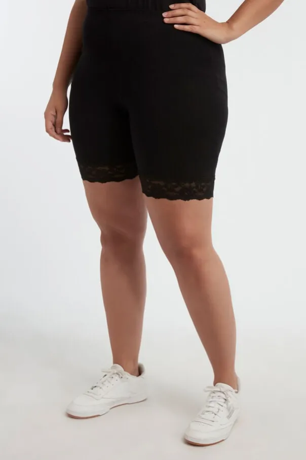 2-pack Korte legging met kant