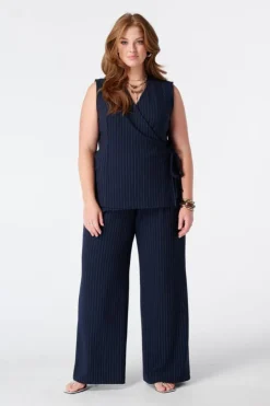 Pantalon met krijtstreep